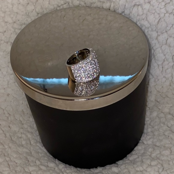 Cubic zirconia sterling silver eternity band - Picture 5 of 7